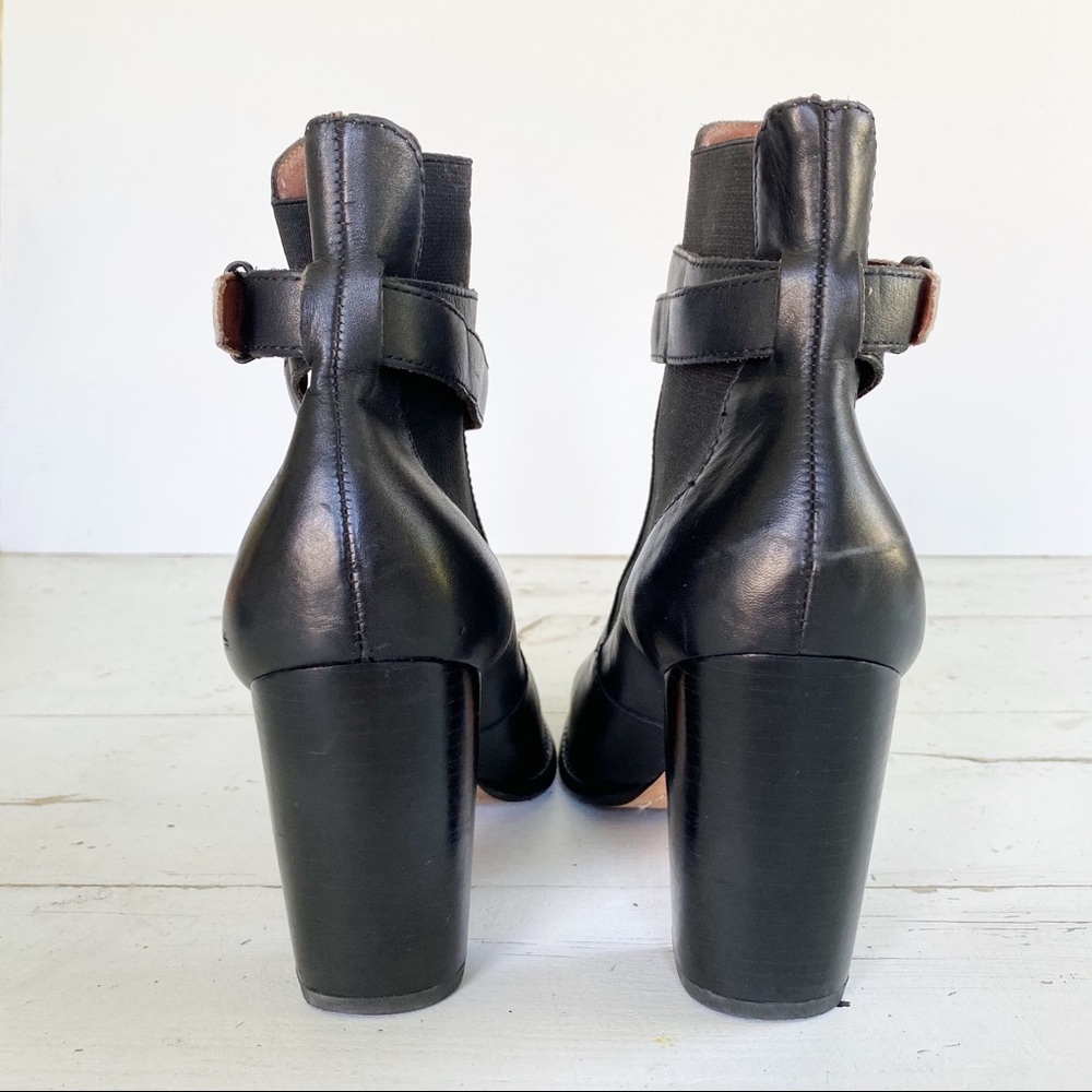 Elizabeth & James Solar Ankle Boots Black/White - Picture 6 of 13